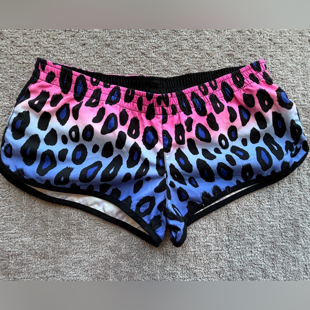 Billabong Pink & Blue Ombre Leopard Boardshorts